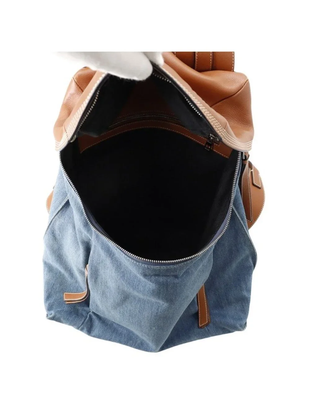 Loewe Backpack T Small Denim Leather